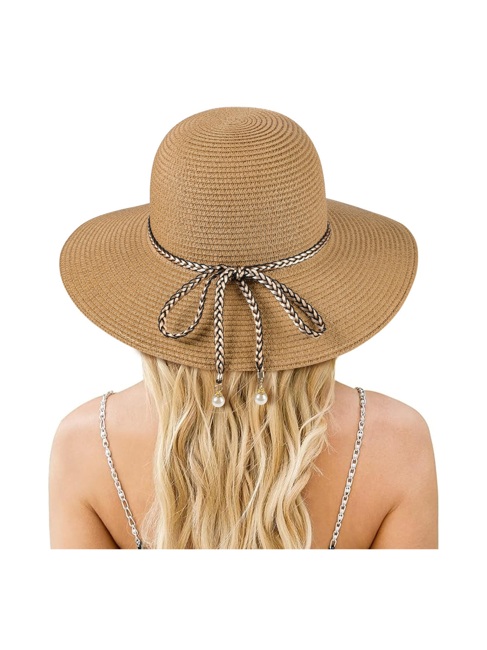 Sun Hats for Women, UPF 50+ Sun Protection, Beach Hat with | Khaki-Vn | Size OS